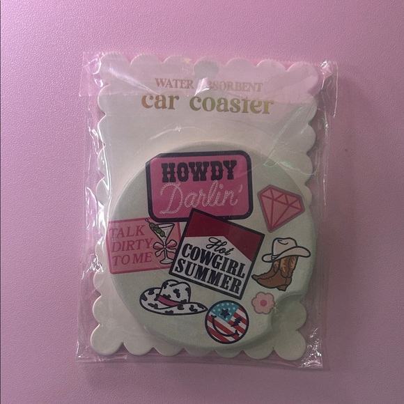 Simply Southern Car Coasters Coastal Cowgirl - Picture 3 of 4